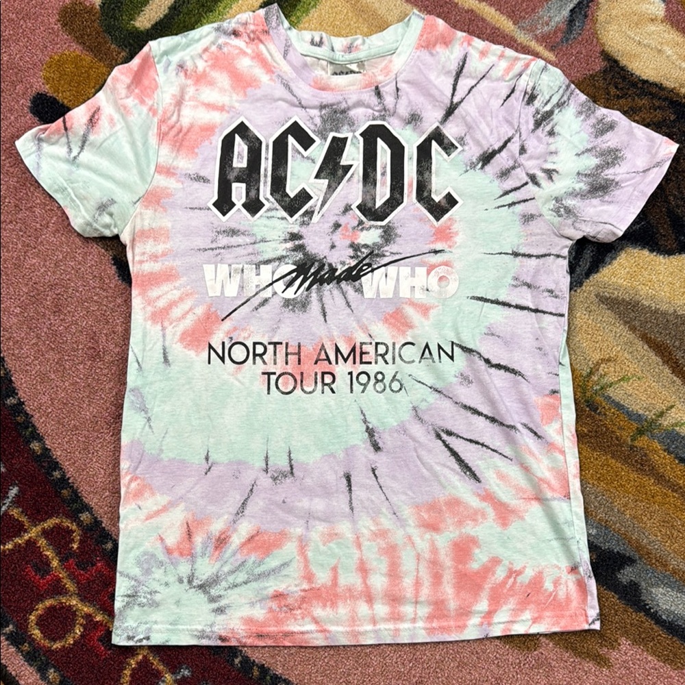AC/DC TSHIRT TIE DYE